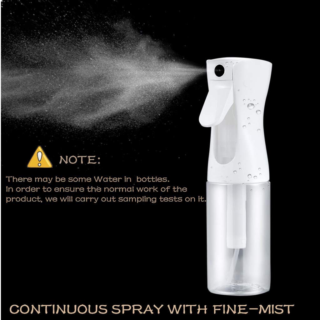 SINOAY Empty Spray Bottle,Hair Spray Bottle Mist Sprayer Fine Plant Mist Spray Bottle Fine Continuous Spray Water Bottle for Hair Styling, Plants, Cleaning, Misting & Skin Care