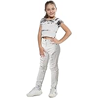A2Z 4 Kids Girls Jeans Ripped Pants Comfort Lightweight Denim Skinny Stretch Jeans Trendy Denim Cotton Pants Age 3-14 Years