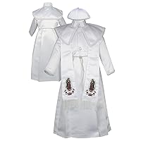 Boy Baby Toddler Christening Baptism Wear Formal Gown Virgin Mary w/Stole 0-30M