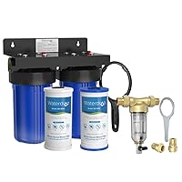 Waterdrop Whole House Water Filter System WD-WHF21-PG, with Spin Down Sediment Water Filter WD-RPFK, with 10
