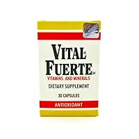 New Vital Fuerte Vitamins & Minerals Dietary Supplement 30 Capsules Antioxidant