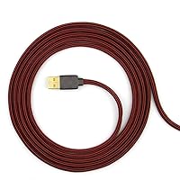Paracord Mouse Cable for Gaming Mice - for HyperX PulseFire Haste - (Burgundy 8)