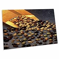 3dRose TDSwhite – Farm and Food - Food Assorted Soybean Seeds - Desk Pad Place Mats (dpd-285119-1)