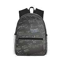 Lightweight Laptop Backpack,Casual Daypack Travel Backpack Bookbag Work Bag for Men and Women-math symbols pattern