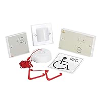 Disabled Persons Emergency Toilet Alarm Bathroom Safety Alert Pull Cord