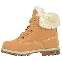 Lugz Kids Boys Gradeschool Empire Hi Fur 6-Inch Casual Boots Ankle - Brown