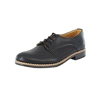 Boys Faux Leather Shoes Lace Up Formal Footwear