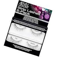 Ardell Natural 110 Black Strip False Eyelashes, (6 pairs per pack) x 1 pack
