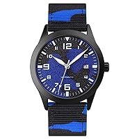 Nylon Strap Stylish Men Watch Luminous Waterproof Casual Wristwatch Self-Winding Wristwatch