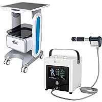 Shockwave Therapy Machine PSP15 and Medical Trolley Cart, Effortless Collaboration for Mobility, Muscle Pain Relief, Painless, Non-Invasive, No Side Effects