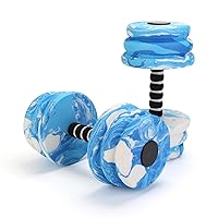 Aquatic Dumbbells, 2PCS Water Weights for Pool Exercise, High-Density EVA-Foam Pool Weights for Water Exercise, Weight Loss，Water Workout Equipment for Adult