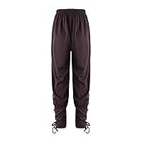 CHICTRY Medieval Ankle Banded Pirate Pants for Boys Kids Renaissance Victoria Pirate Pants Halloween Viking Cosplay