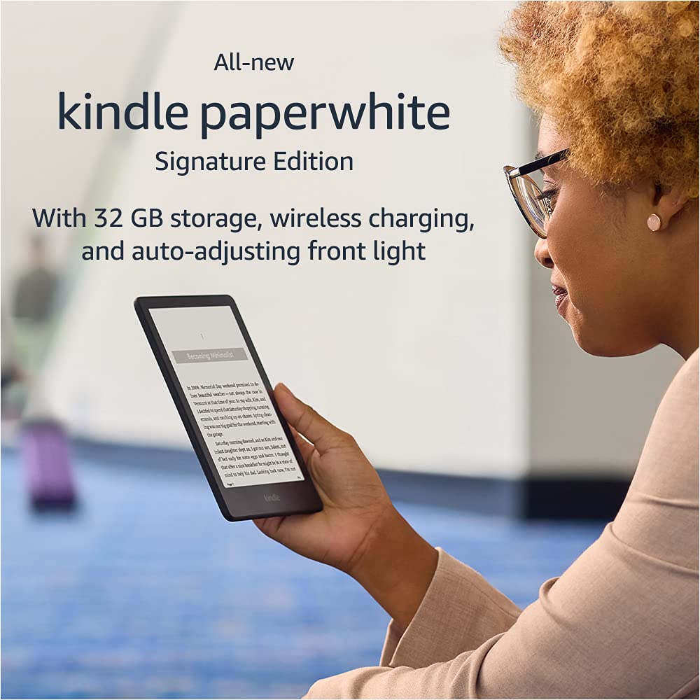 Certified Refurbished Kindle Paperwhite Signature Edition (32 GB) – With a 6.8