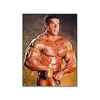 MOJDI Fitness Poster Bodybuilder Lou Ferrigno Poster (10) Canvas Painting Posters And Prints Wall Art Pictures for Living Room Bedroom Decor 8x10inch(20x26cm) Frame-style