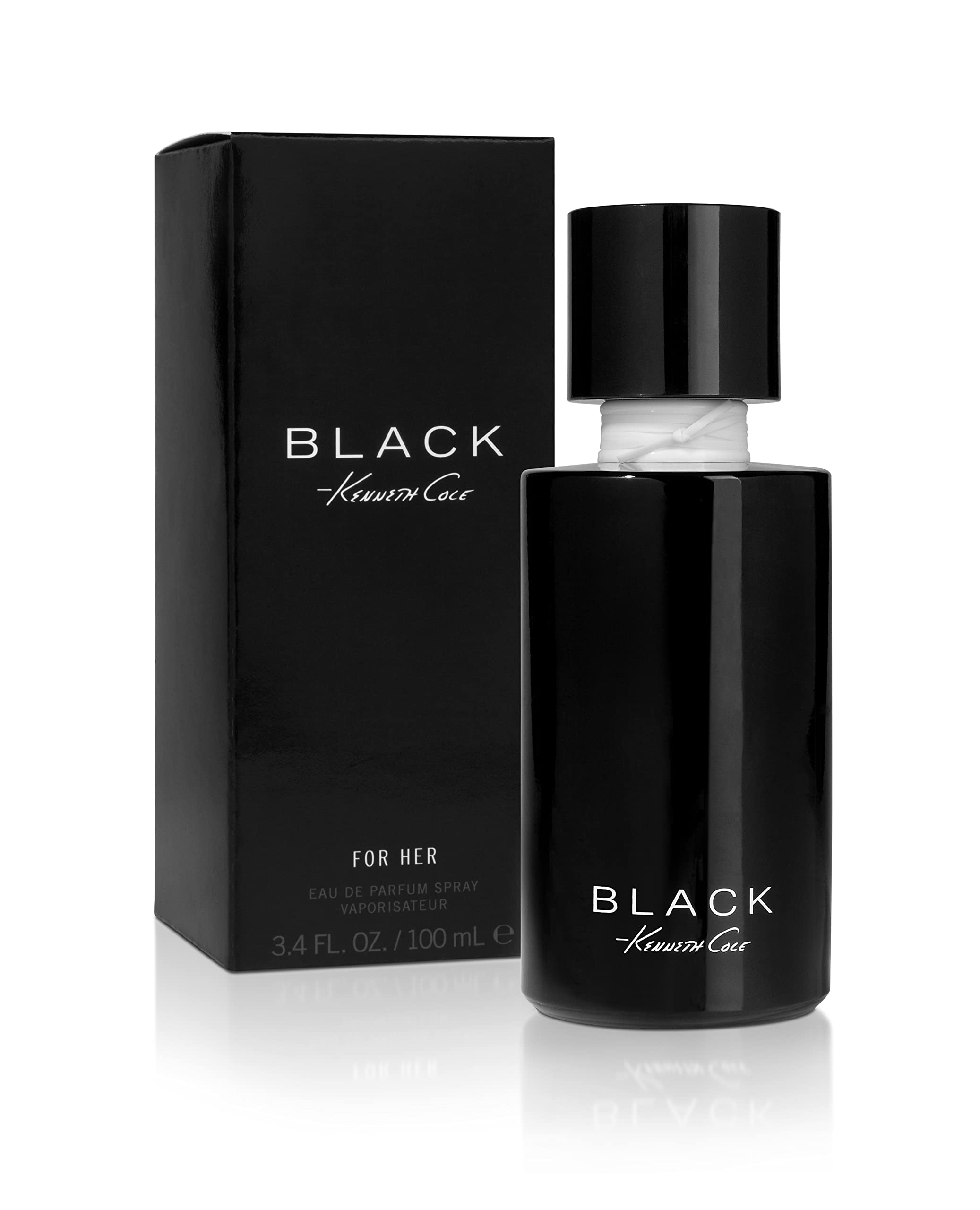 Kenneth Cole Black for Her Eau de Parfum Spray Perfume for Women, 3.4 Fl. Oz (Packaging may vary)
