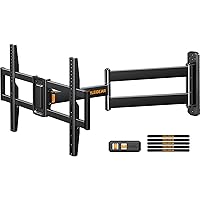 Corner TV Wall Mount Long Arm TV Mount Bracket for 32-75 Inch TVs-Full Motion TV Wall Mount with 32.37” Extension & Swivel Articulating Arm & Tilt, MAX VESA 600x400mm, Holds up to 100 lbs