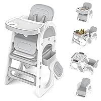 Baby High Chair,High Chairs for Babies and Toddlers| Studying Table| Table and Chair Set | Building Block Table | Toddler Chair with Safety Harness,Adjustable Seat Back&Footrest
