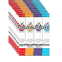 Gatorade G Zero Powder 4 Flavor Variety Pack 10 of Each FlavorPack of 40 0.10oz Glacier Freeze Orange Grape Fruit Punch packed by TOOZOON