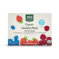 Organic Variety Fruit Strips, 0.63 Ounce