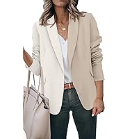 Women's Casual Lightweight Blazer Jacket Suits Lapel Long Sleeve for Daily/Work