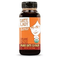 Date Lady Organic Date Syrup 12 Ounce Squeeze Bottle | Vegan, Paleo, Gluten-free & Kosher