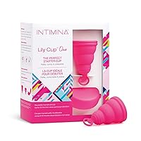 Intimina Lily Cup One - Collapsible Disposable Menstrual Cups for Beginners, Small Menstrual Cup, Period Cup for Teens