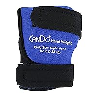 Cando - 26712 CanDo Palm Weights, Child Size, Right Hand, 1/2 Pound