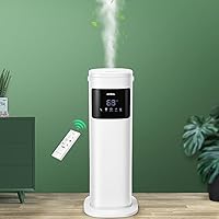 Humidifier for Large Room Home, 10.5L Top Fill Cool and Warm Mist Ultrasonic Floor Humidifiers for Baby and Plants with Customized Humidity, Timer, Sleep Mode, Auto Shut Off, Ultra Quiet