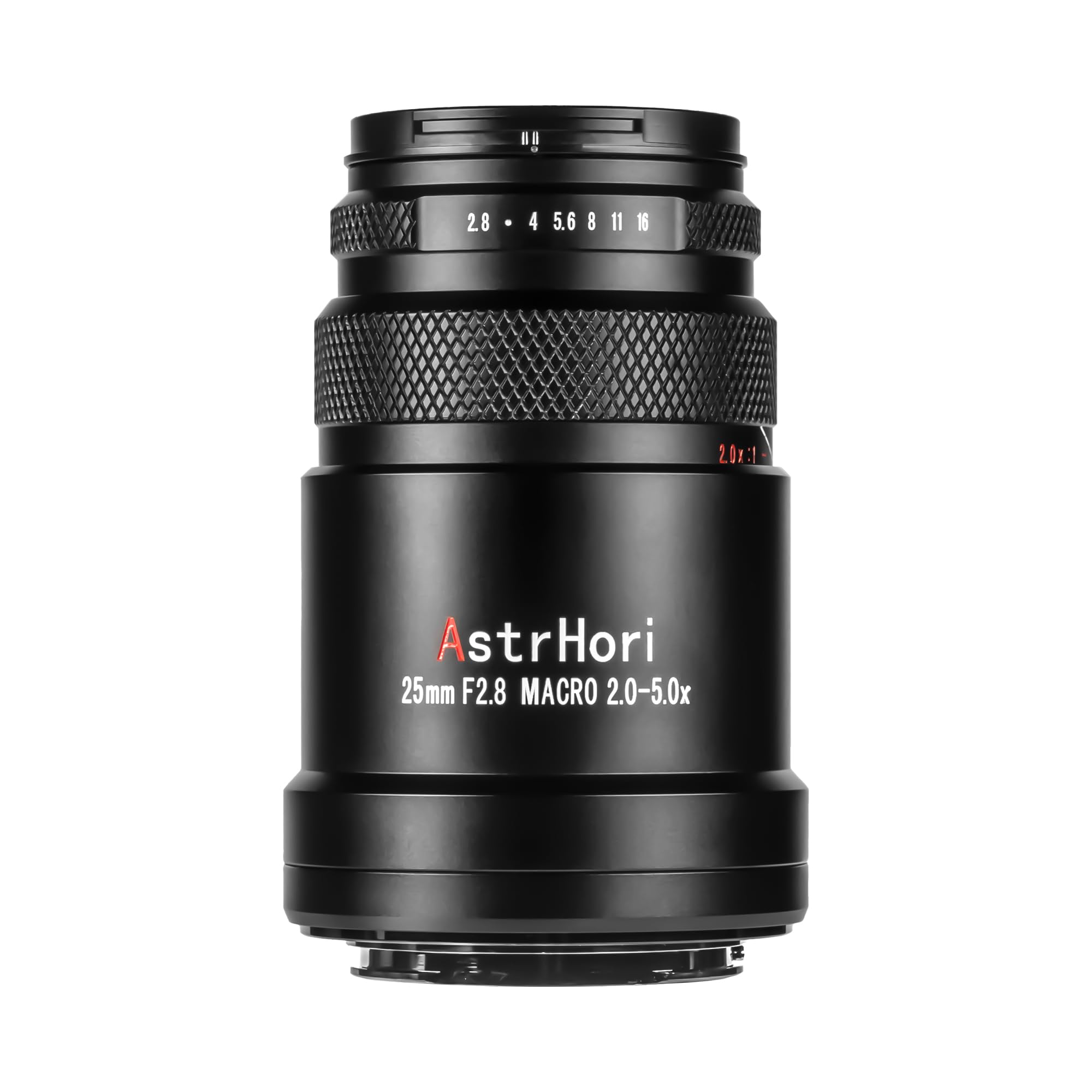 AstrHori 25mm F2.8 2-5X Ultra Macro Lens, Compatible with Full-Frame Sony E-Mount Mirrorless Cameras Alpha a7 a7II a7III a7R a7RII a7RIII a7RIV a7S a7SII a9 a7C