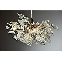 Chandelier Shades - Transparent bouquet - Ceiling Lamp Decorations for Home & Kitchen - Ceiling Lights for Living Room lighting, Entrance lighting & Dining Room Lighting, Hall or Office Light Fixtures.