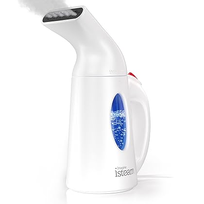 iSteam Steamer for Clothes [Home Steam Cleaner] Powerful Travel Steamer 7-in-1. Handheld Garment Steamer, Wrinkle Remover. Portable Fabric Steam Iron. Clothing Accessory for USA 110-120v [H106]