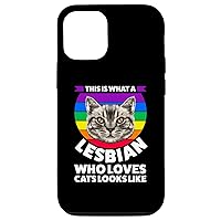 iPhone 12/12 Pro this is what a lesbian who loves cats looks like LGBT Case