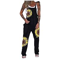 Women's Romper, Vacation Outfits for Women Fringe Romper Two Piece Women's Casual Fashion Printed Loose Plus Size Strap Straight Bib Pants Outfits Shorts Rompers Summer Tank Top (XXL, Orange)