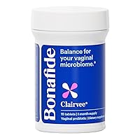 Bonafide Clairvee – Relief from Vaginal Odor^ – Hormone-Free, Drug-Free Vaginal Probiotic – Reduces Odor^, Itching & Discharge* – 30 Day Supply (15 Capsules)