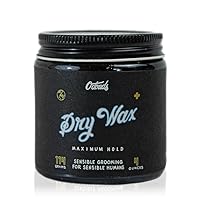 O'Douds Dry Wax - Natural, Dry & Malleable Styling Hair Wax ​- Strong Hold with a Neutral Finish - Bergamot & Green Tea Scent (4oz.)
