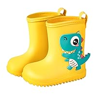 Cute Cartoon Fashion Children Rain Boots Non Slip Kids Rainboots Toddler Girl Snow Boots Size 9