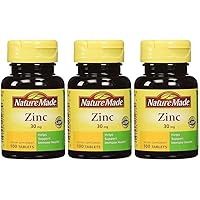 Zinc 30 mg - 100 Tablets, Pack of 3