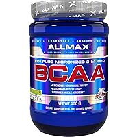 BCAA 2:1:1 Powder, Amino Acid Supplement for Muscle Recovery, Unflavored, 400 Gram (Pack of 1)