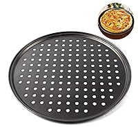Pizza Oven Trays Non Stick Pizza Pan Pizza Tray Round Pizza Baking Tray Strong Baking Tool (32)