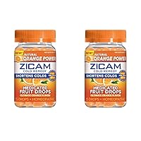 Zicam Cold Remedy Zinc Medicated Fruit Drops, Ultimate Orange, 25 Count (Pack of 2)