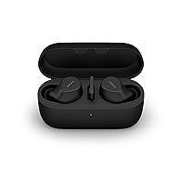 Jabra Evolve2 True Wireless Earbuds - in-Ear Bluetooth Earbuds with Active Noise Cancellation MultiSensor Voice Technology - Certified to Work with Your Virtual Meeting Apps - Black