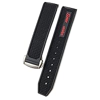 20/21/22mm Quality Rubber Silicone Watchband Fit for Omega Speedmaster watch Strap Stainless Steel Deployment Buckle