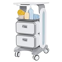 Mobile Medical Trolley Cart 130 Lbs Load Portable Professional Cart for Ultrasound Imaging Scanner Vehicle Beauty Storage Cart with Drawers Tool Tray Wheels for Home Hospital Office Medical Clinic