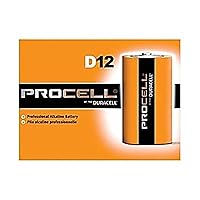 Duracell PGD PC1300 Procell Battery, Alkaline, D Size (Pack of 12)