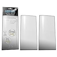 White Dims Self Adhesive Dimming/Softening Sheets for Harsh LED Lights Medium Size (3 Sheets) Neutral Color & a Free Mystery Gift Sheet (4 Sheets Total). Packaging May Vary