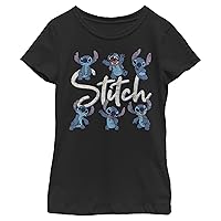 Disney Girl's Stitch Poses T-Shirt
