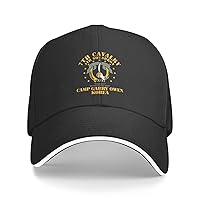 4th Squadron 7th Cavalry Camp Gary Owen Korea Unisex Baseball Cap Dad Hat Adjustable Snapback Hats Sandwich Cap Trucker Hat Black