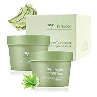 2Pcs Green Tea Mask Stick for Face Moisturizing Green Mask Stick with Green Tea Extract,Deep Pore Cleansing,Oil Control,Removes Blackheads Hydrating Green Face Mask Stick for All Skin Types A