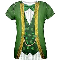 Old Glory St. Patricks Day Leprechaun Costume All Over Womens T-Shirt