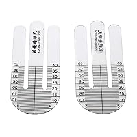 Professional Ruler 1 Pair Optical Ruler Pupil Height Meter Optometry Test Eye Ophthalmic Tool for Hospital Ruler Only